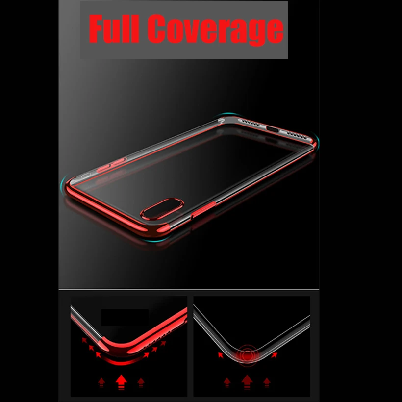 Silicone Case For Huawei Honor 7A Pro 7C 7X 8 8X Max 9 Lite Play V10 View 10 Enjoy Plus 7S 7 Soft Covers Plating Housing |