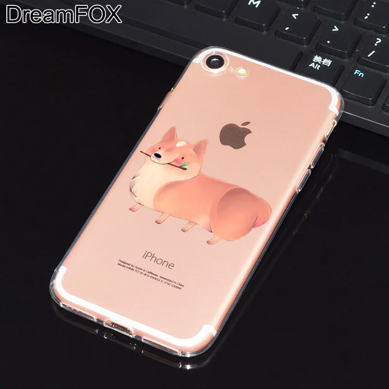 DREAMFOX L510 корги Мягкий ТПУ силиконовый чехол для Apple iPhone 11 Pro XR XS Max 8X7 6 6S Plus 5 5S SE 5C 4 4S |
