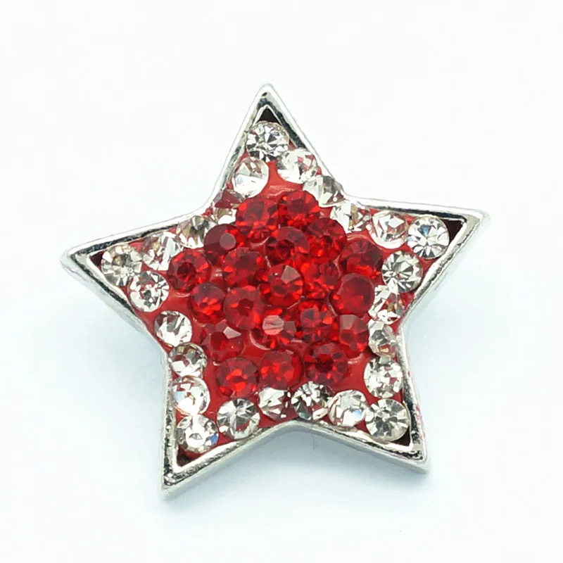 Модные красивые Стразы и глина ручная цветная звезда 18 мм оснастки кнопки