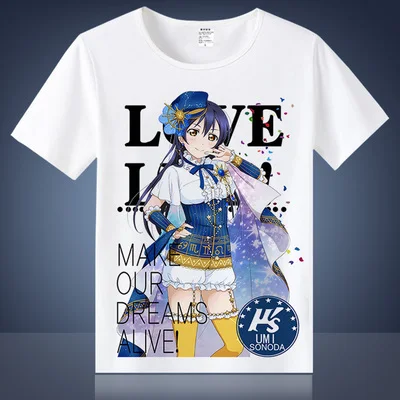 Отлично! Косплей Печатный Yazawa Nico RinShort-рукав футболки Minami kotory Love Live необычные