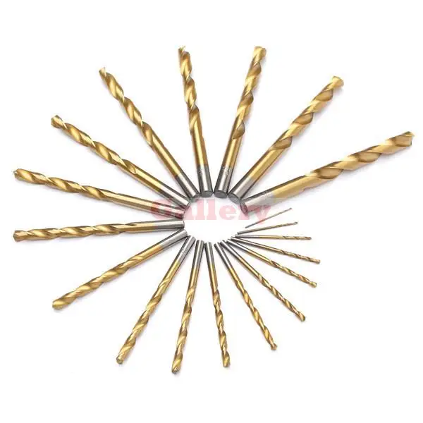 Набор сверл из быстрорежущей стали с титановым покрытием набор 2 сменных насадок