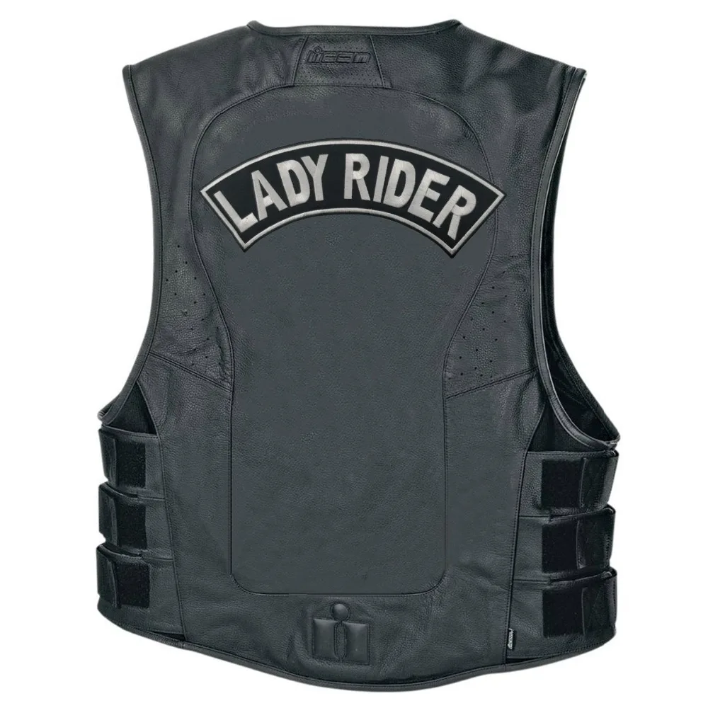 LADY RIDER вышивка Железный На байкерском патч сзади жилет куртка MC 1931 аппликация на заказ одежда наклейки