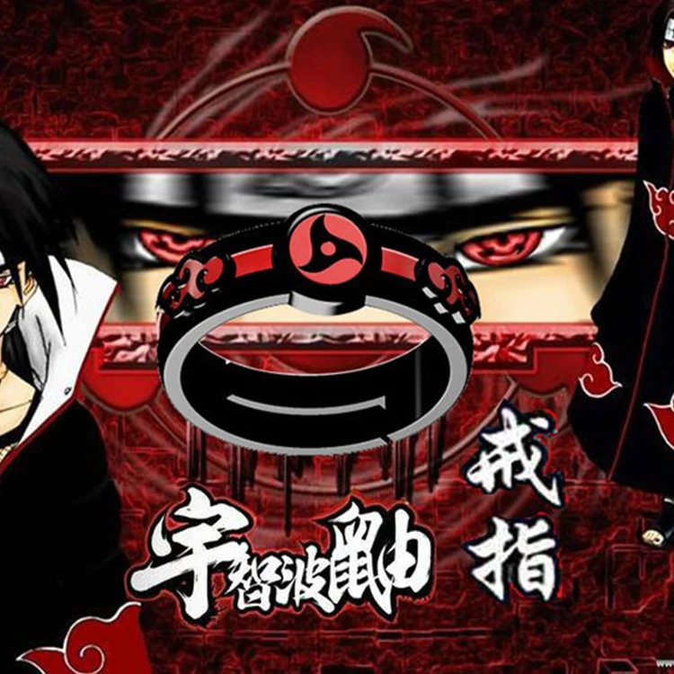 NARUTO Uzumaki Uchiha Itachi Sharingan Ninja Ring Adjustable fashion christmas gift |