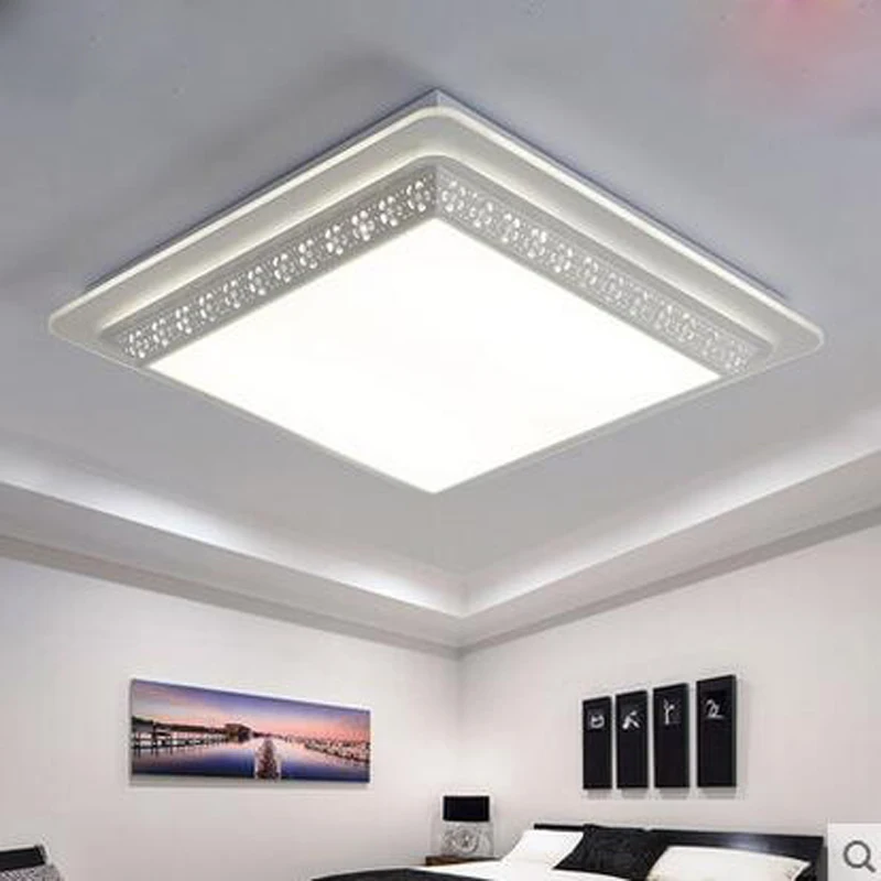 Светильники для гостиной прямоугольная атмосфера минималистичный современный