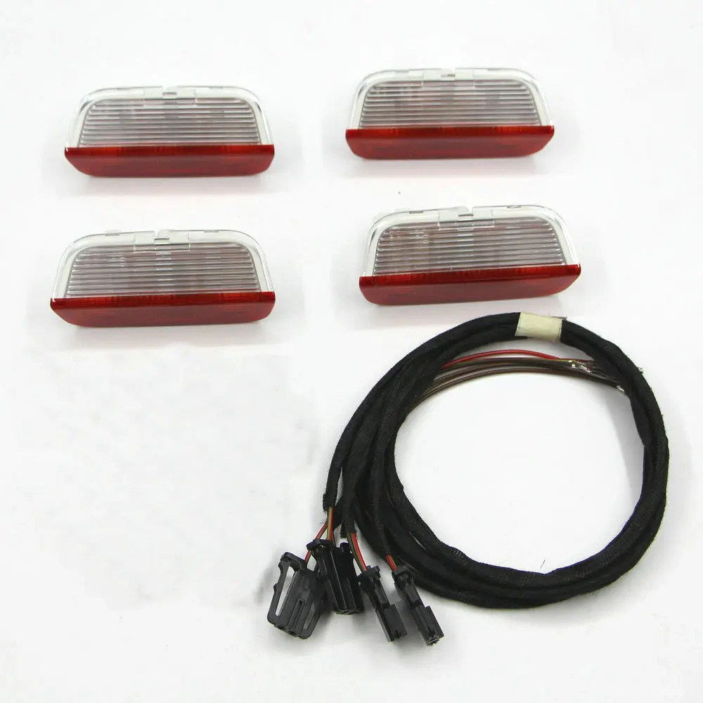 Aplicar para Golf 6 Jette Passat B6 B7L CC Tiguan Scirocco Sharan luz de puerta advertencia rojo 56D 947 411|passat passat|vw 411vw vw |