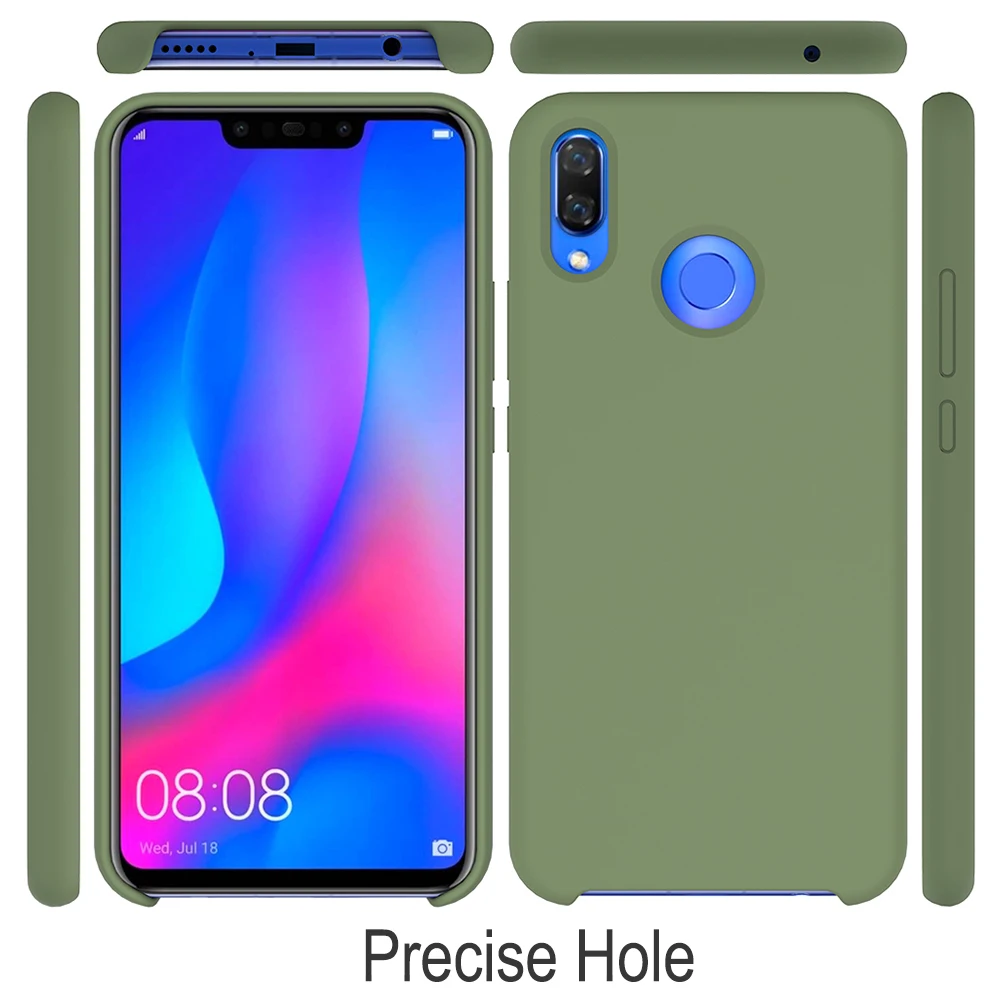 Huawei Nova 3i чехол huawei P Smart Plus чехол P SMART Honor 10 Lite V20 8X 8c Мягкий Жидкий Силиконовый противоударный чехол для телефона