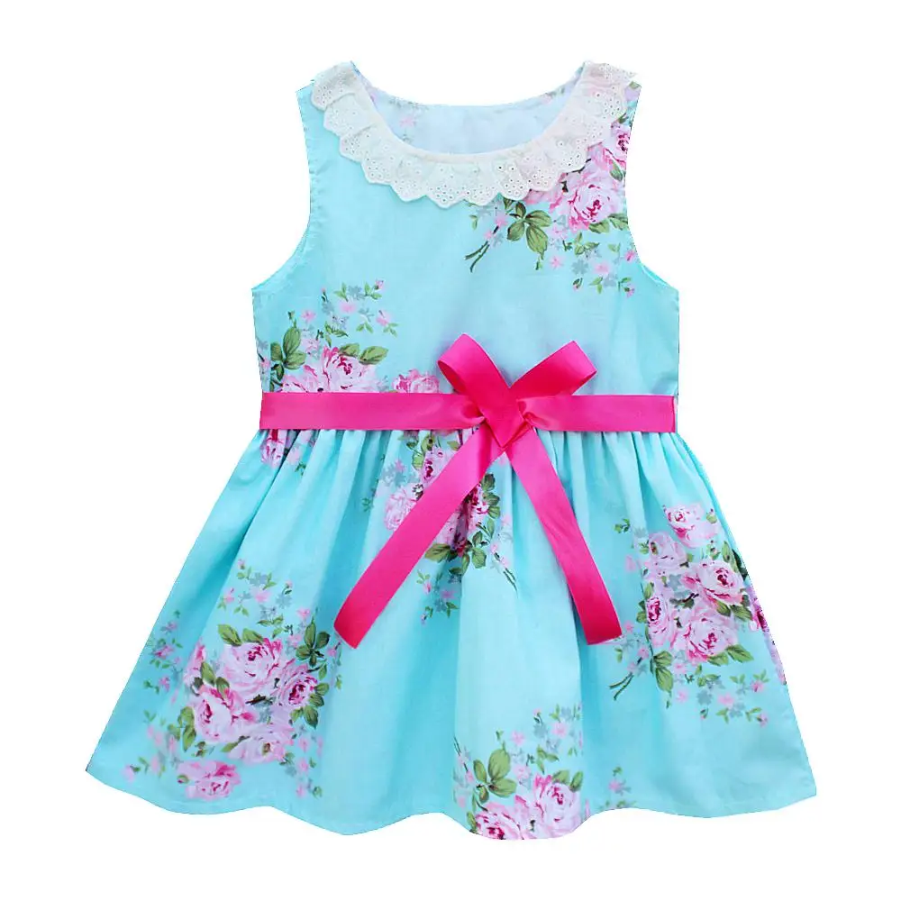 Blue kseniya kids girl dress girls dresses платье для девочки платья для девочек детские платья платье детское детский день рождения платье модное Детские платья летние платья и сарафаны летнее платье - Цвет: Blue