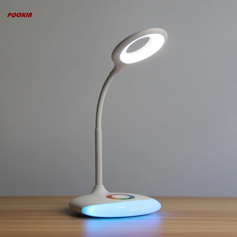 Новинка Q6 Led 5 Вт белый DC5V USB зарядка Волшебная RGB настольная лампа 3 рычага яркость светильник для чтения
