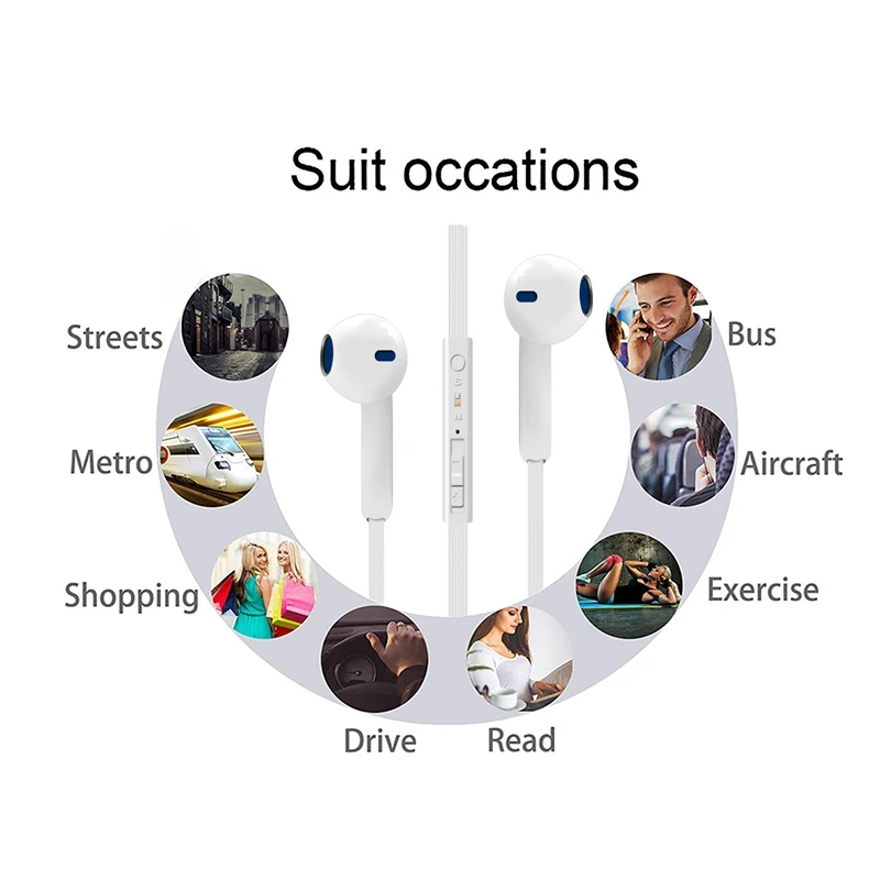 Проводные наушники с микрофоном ушной крючок портативная гарнитура бас звук