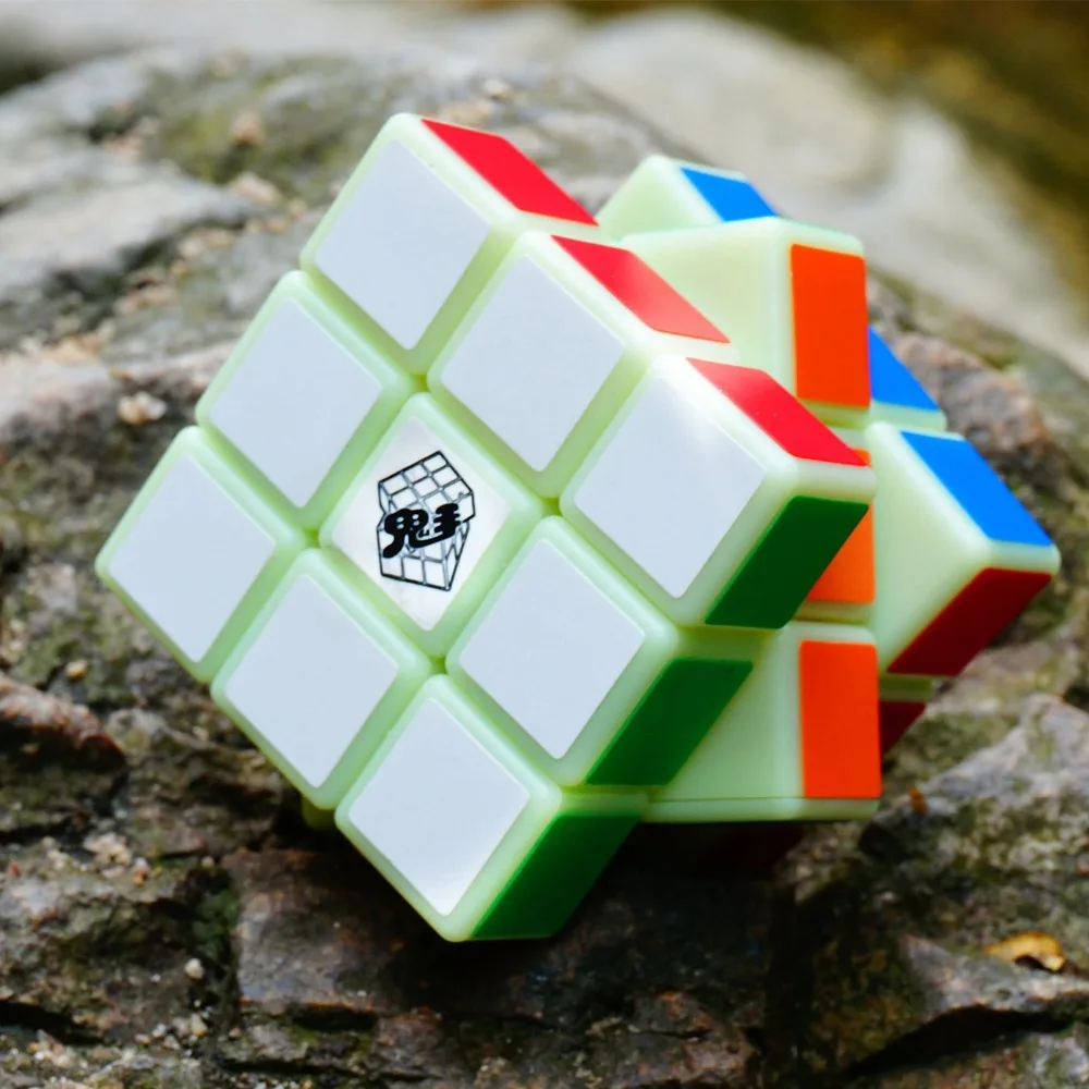 MAGICYOYO зеленый свет светящийся прозрачный 3x3x3 волшебный скоростной Куб ВОЛШЕБНЫЙ