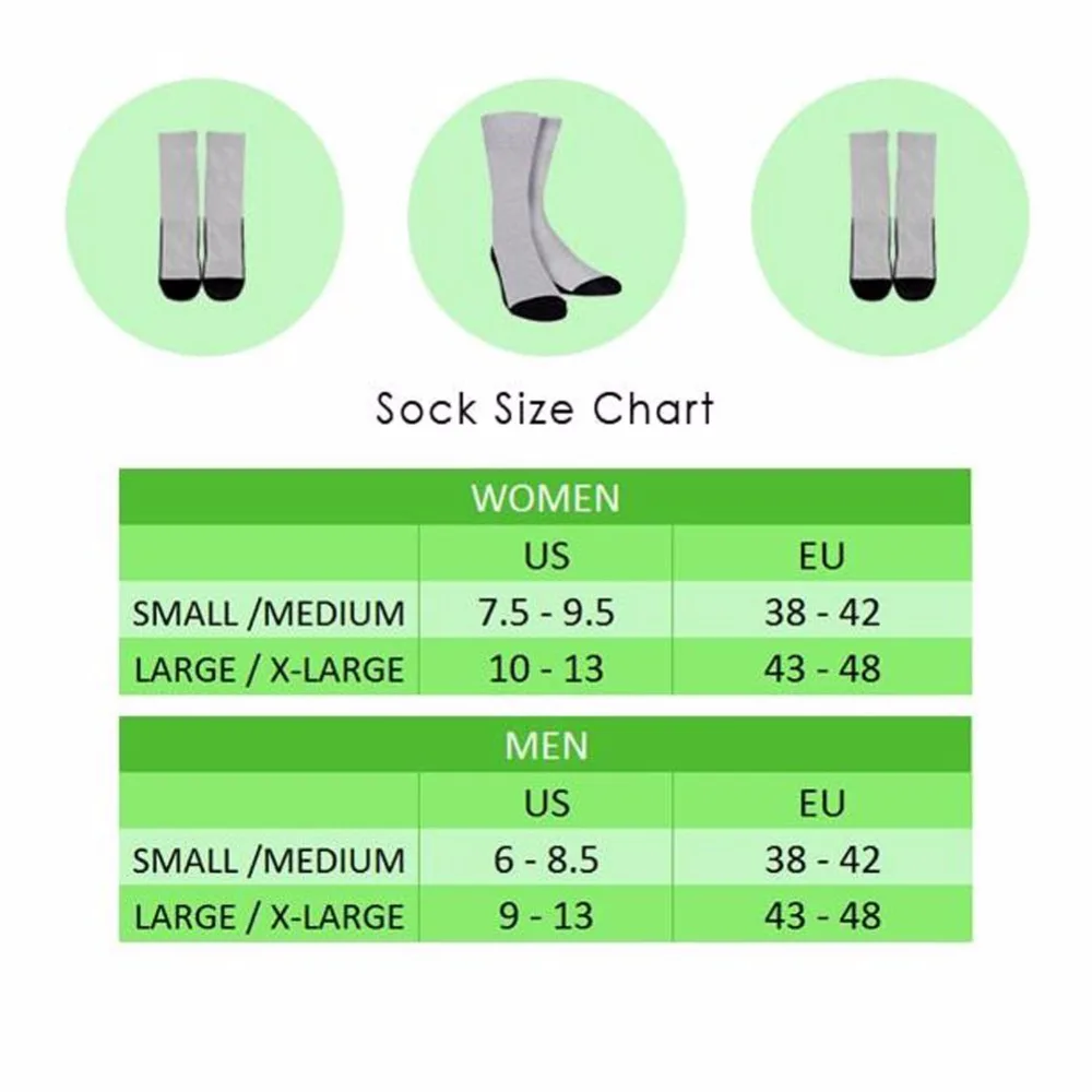 

INSTANTARTS Chemical Equation Pattern Men's Sports Socks Breath Male Cycling Knee-high Socks Outdoor Athletic Elastic Gym Socks