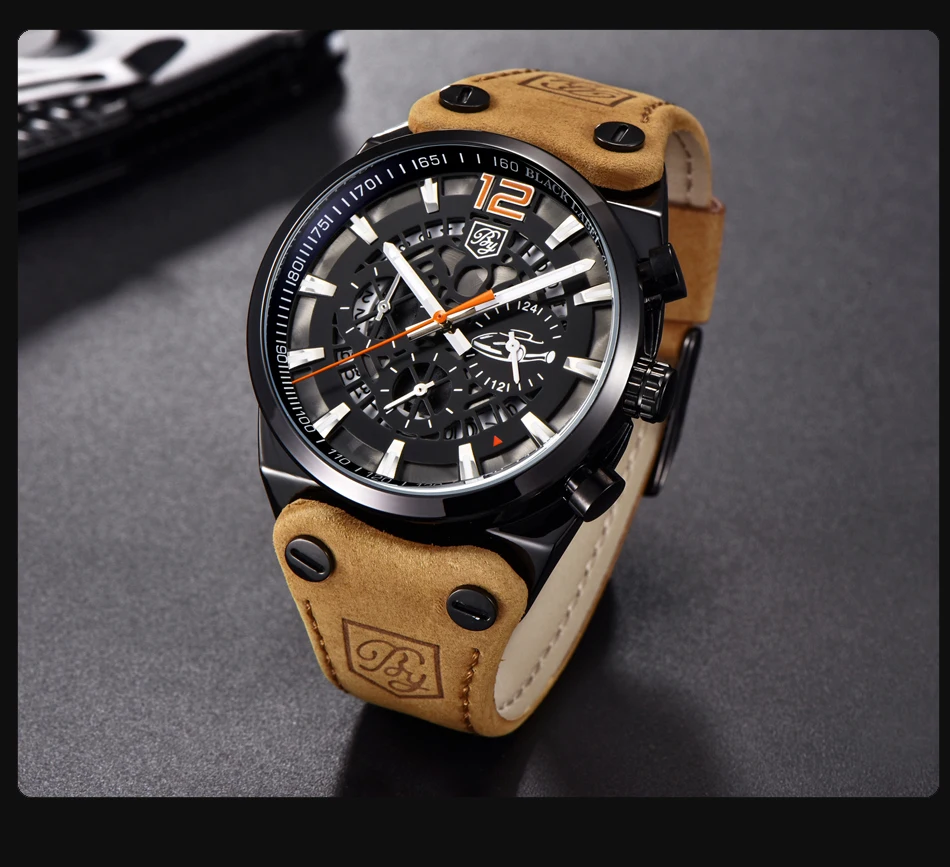 BENYAR Mens Watches Top Luxury Chronograph Sport Mens Watches Fashion Brand Waterproof Military Watch Relogio Masculino BY-5112M