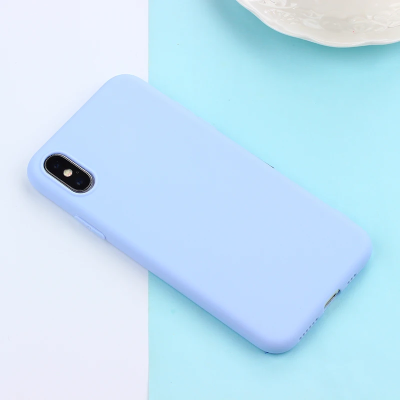 Яркий Цветной чехол для iphone X XS MAX 10 7 8 6 6S Plus Модный милый матовый Мягкий