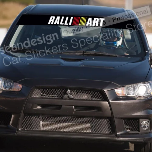 Для MITSUBISHI RALLIART наклейка на ветровое стекло Sticker PVC|mitsubishi ralliart|decal stickerwindshield decal |