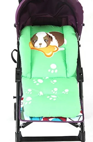 green cute dog Подушечка Для сиденья детской коляски хлопковый коврик обеденный стул общая подушка в точку хлопок толстый коврик чехол детская корзина сиденье мягкие матрасы - Цвет: green cute dog