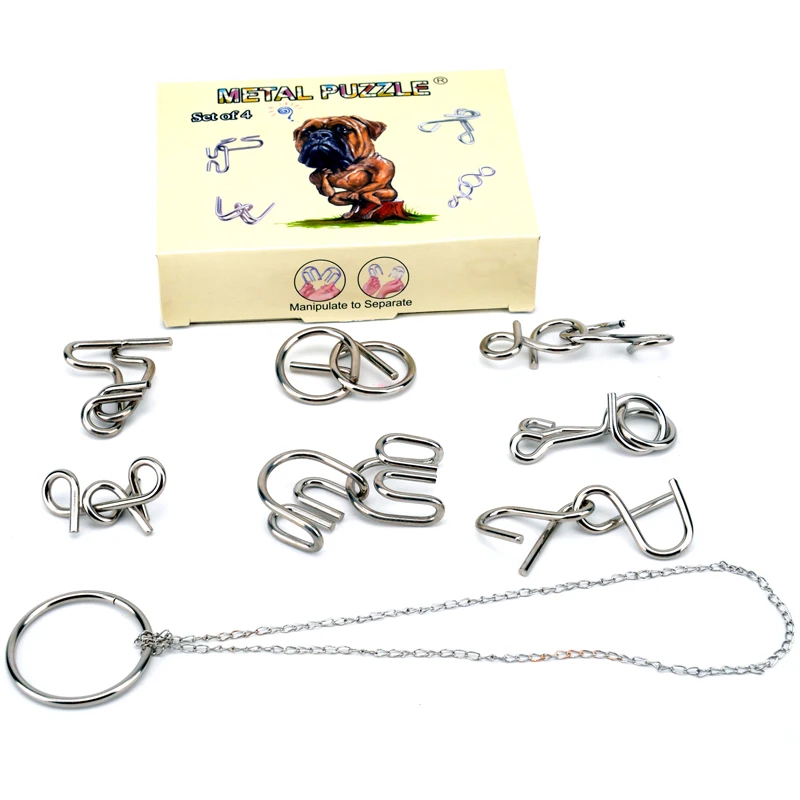 Китайская металлическая головоломка кольцо открывающее решение набор якучинон