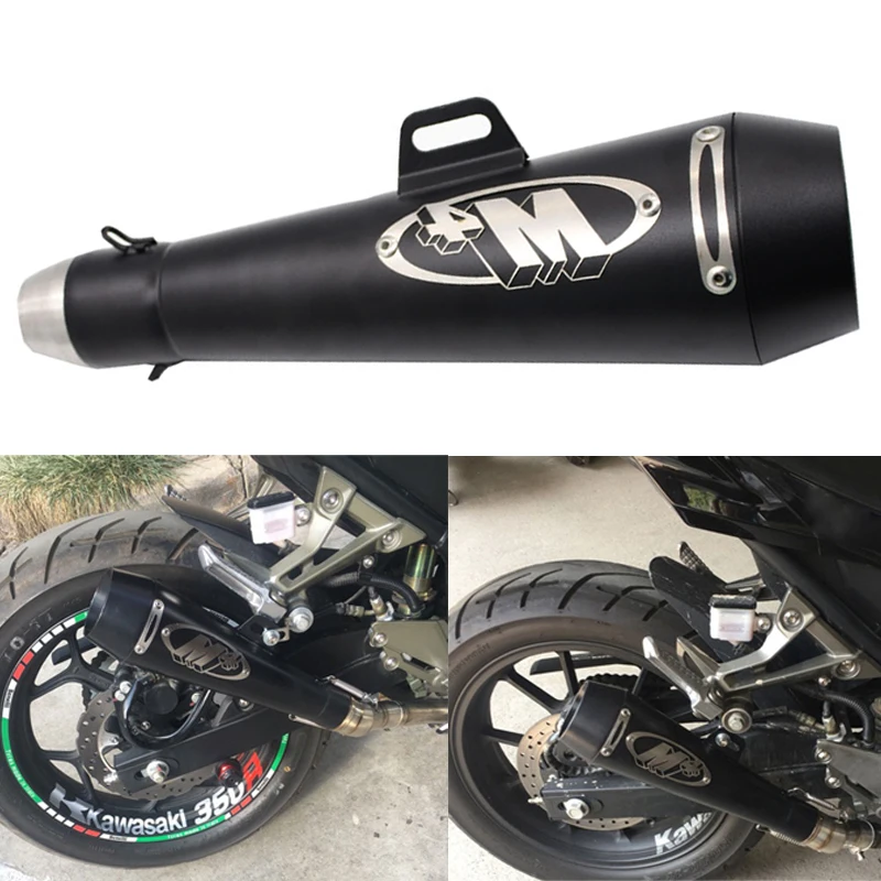 51 мм универсальный мотоцикл Akrapovic выхлопная модифицированная глушитель труба скутер велосипед ямы грязи мотокросс для Yamaha R1 ER6N CBR250R