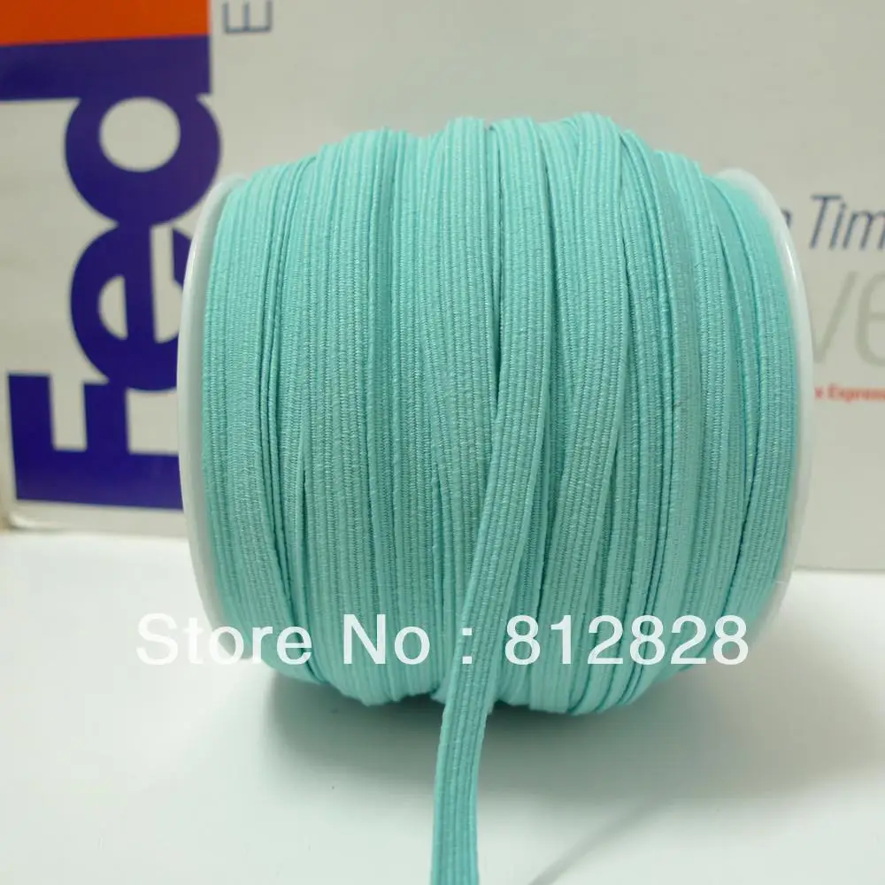 50 метров 1/4 ''#3 бирюзового цвета обтягивающие эластичные ленты|turquoise|turquoise color |