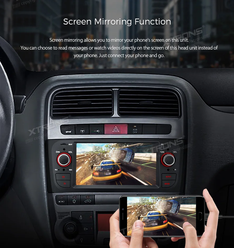XTRONS 6," Android автомобильный стерео радио плеер для FIAT Grande Punto(199/310) Linea(323) gps навигация RCA выход TPMS без DVD