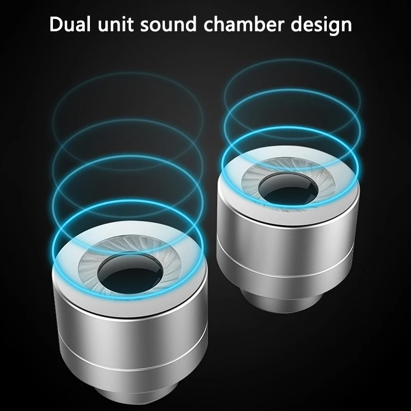 1 шт. стереонаушники с двойным приводом наушники вкладыши басами для iPhone huawei Xiaomi 3