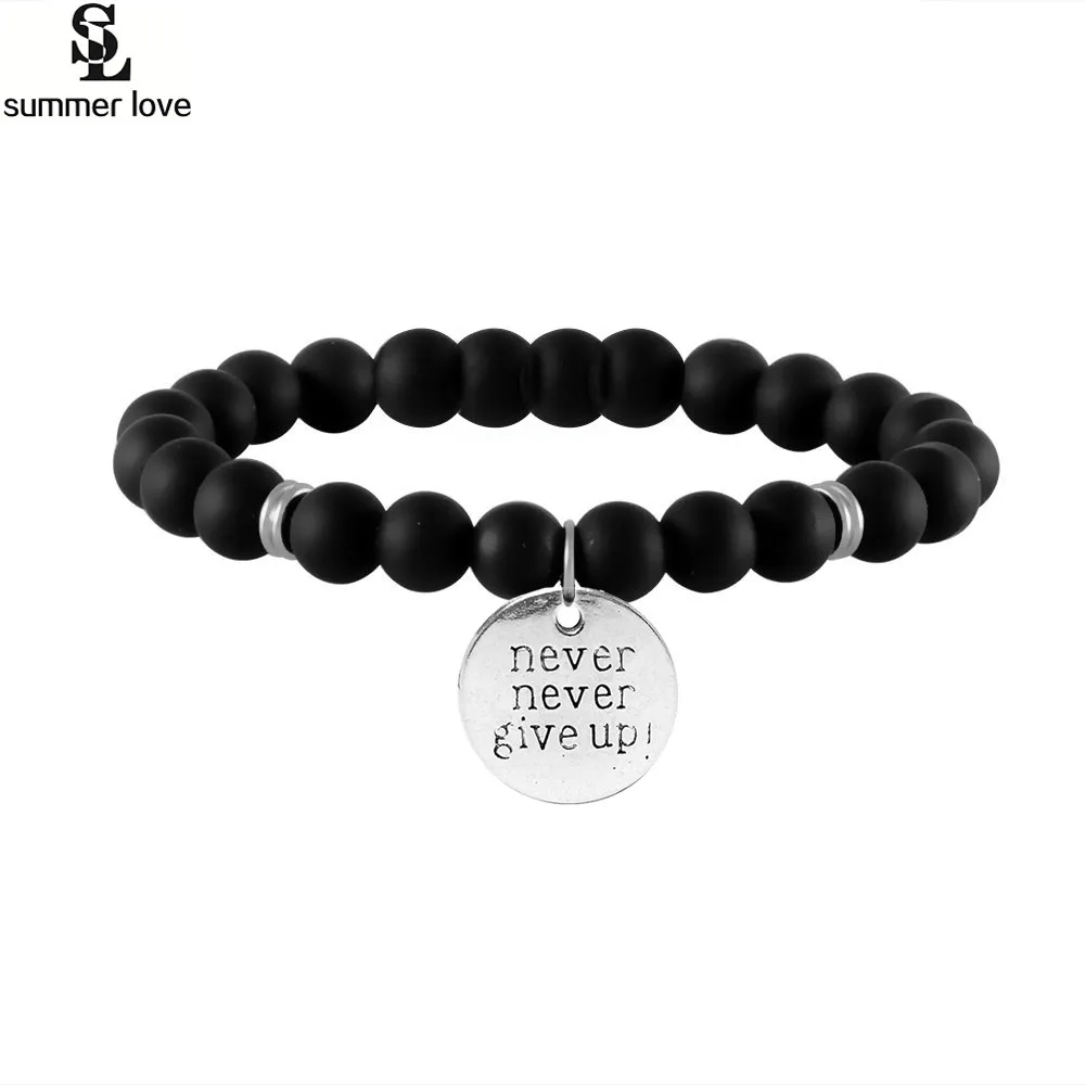 Женский браслет из натурального камня с бусинами|bracelet ribbon|bracelet charmsbreast cancer awareness |