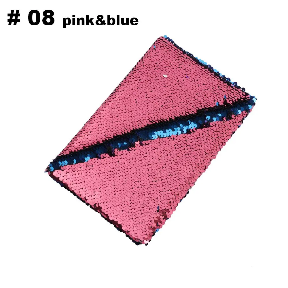 pinkblue 1 шт. дневник с блестками в виде единорога русалки, блокнот с блестками, блокнот для школы, офиса, канцелярские принадлежности, блокнот для самостоятельной работы - Цвет: pinkblue