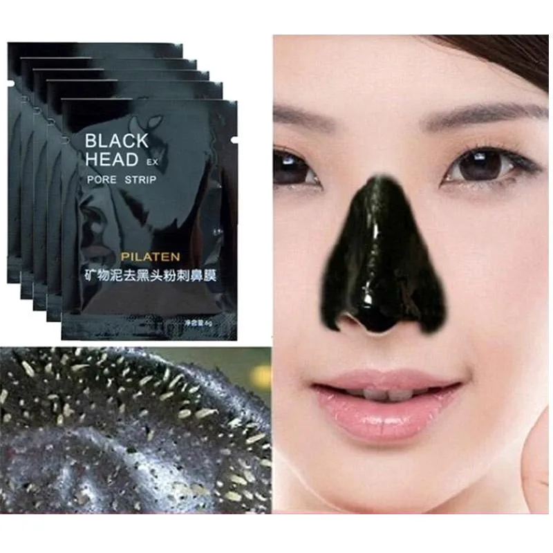 Маска для лица Beautybigbang с минеральной грязью носа черных точек назальной
