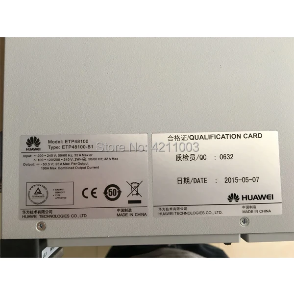 ETP48100 B1 50A Мощность выпрямителя R4850G2, Хуа Вэй ETP48100-B1 50A 220/48 V AC к DC источник питания для Fiberhome