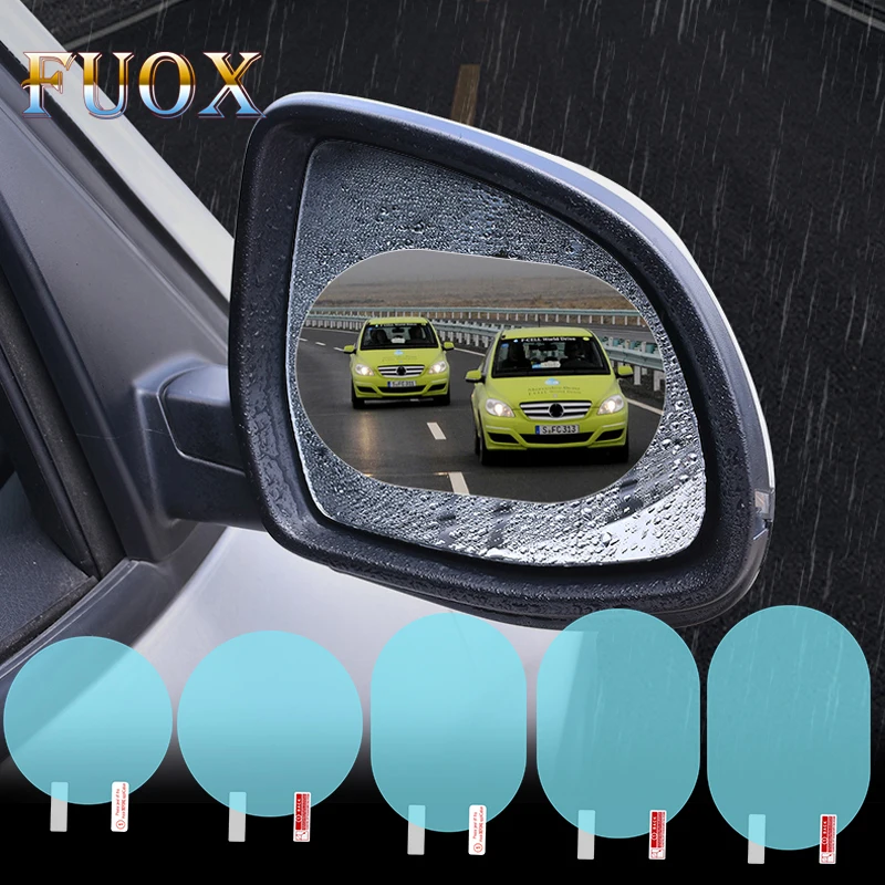 1 шт. Автомобильный наклейка Антизапотевающая пленка для заднего вида зеркала, защитная пленка на окно, водонепроницаемые аксессуары.