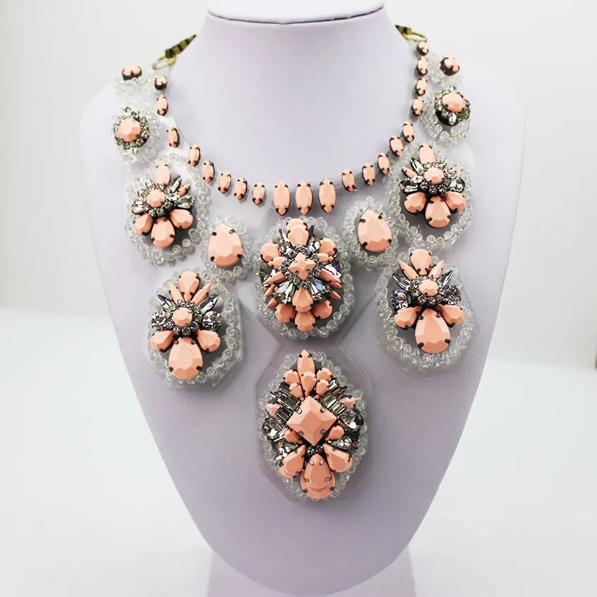 Женский нагрудник Shourouk ожерелье с разноцветным кристаллом 270|necklace collar|crystal