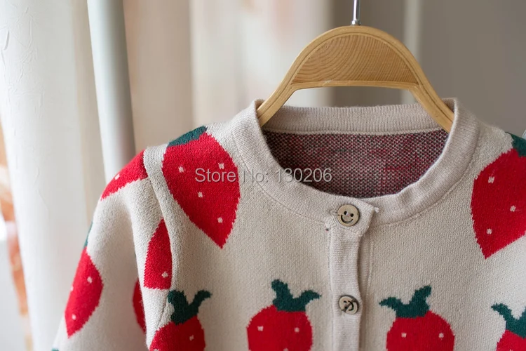 Свитер для девочек Детский свитер на весну и осень кардиган маленьких с рисунком