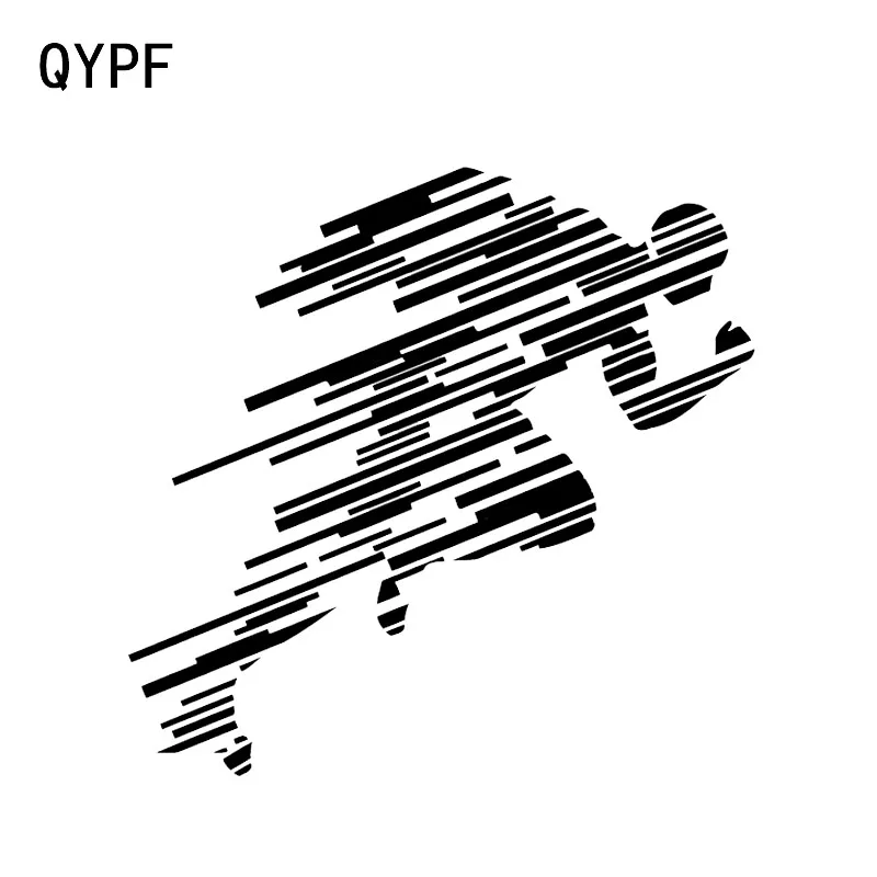 QYPF 15*14 6 см таинственный бегун декор для автомобиля Стайлинг наклейка силуэт