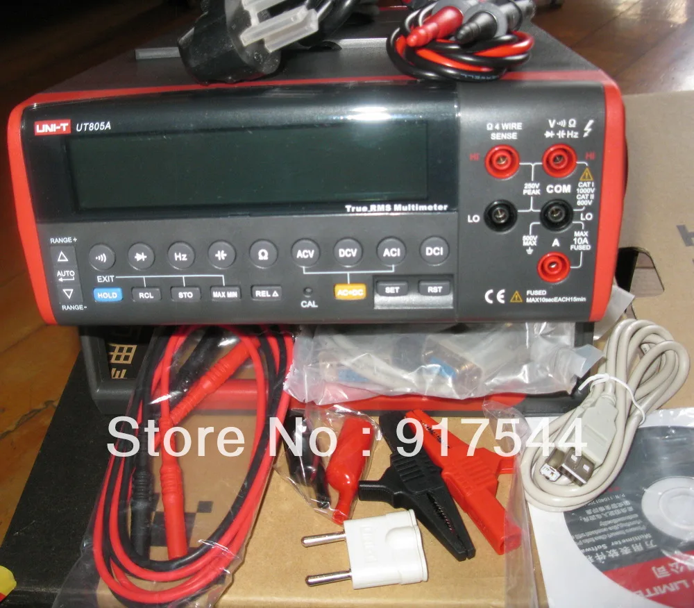 Высокая точность 0.015% DCV Цифровой True RMS Настольного Типа Мультиметр USB RS232 AC110 240V Max.