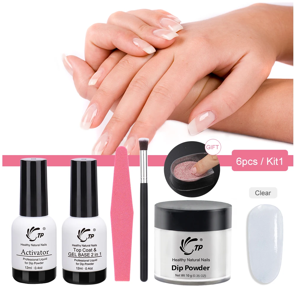 Набор порошков для ногтей стартера голографический блеск Nais Dip System порошковое