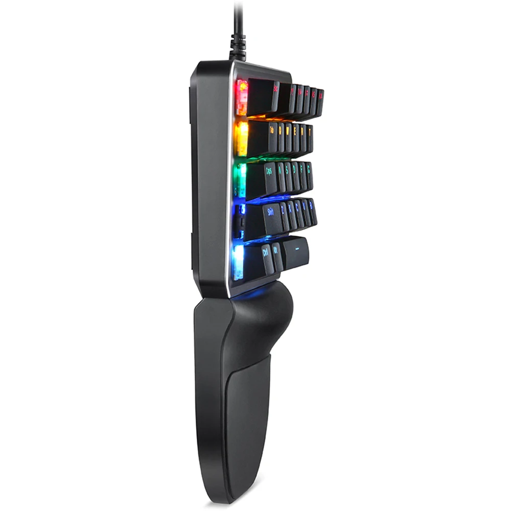 Оригинальная игровая механическая клавиатура Motospeed K27 проводная USB с синей
