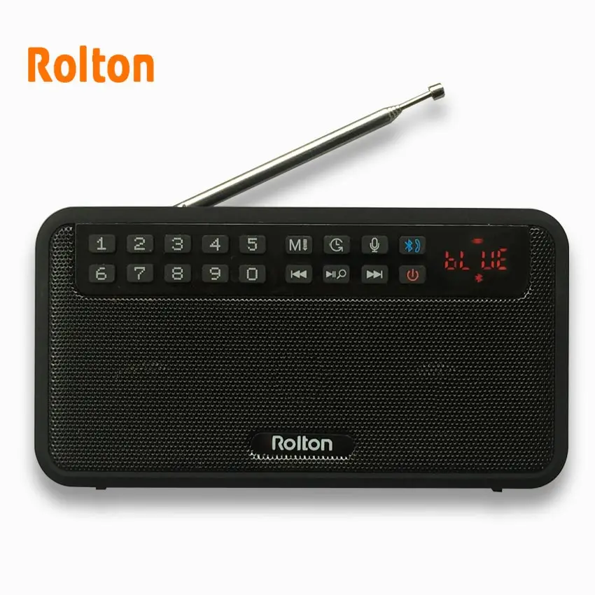 Портативный стерео bluetooth-динамик Rolton E500, s, fm-радио, басовый двухтрековый динамик, TF карта, USB музыкальный плеер, колонка, поддержка Recor