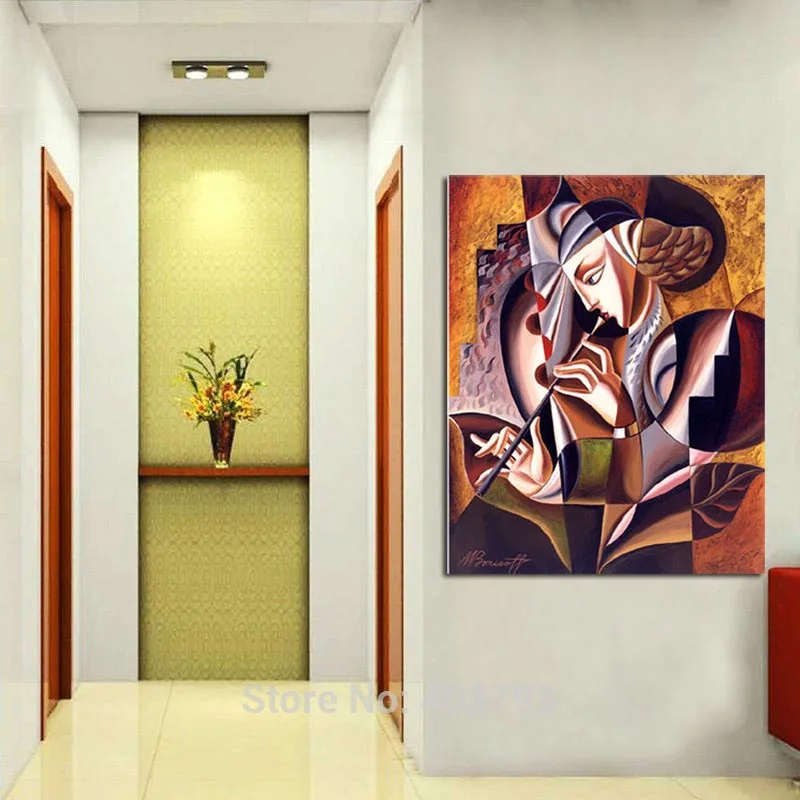 Ручная роспись Абстрактная Женская картина маслом 100% ручная работа Холст