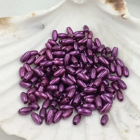 dark purple 4*8 мм 200 шт ABS имитация жемчуга рисовые бусины DIY аксессуары для ювелирных изделий европейские бусины для изготовления ювелирных изделий - Цвет: dark purple
