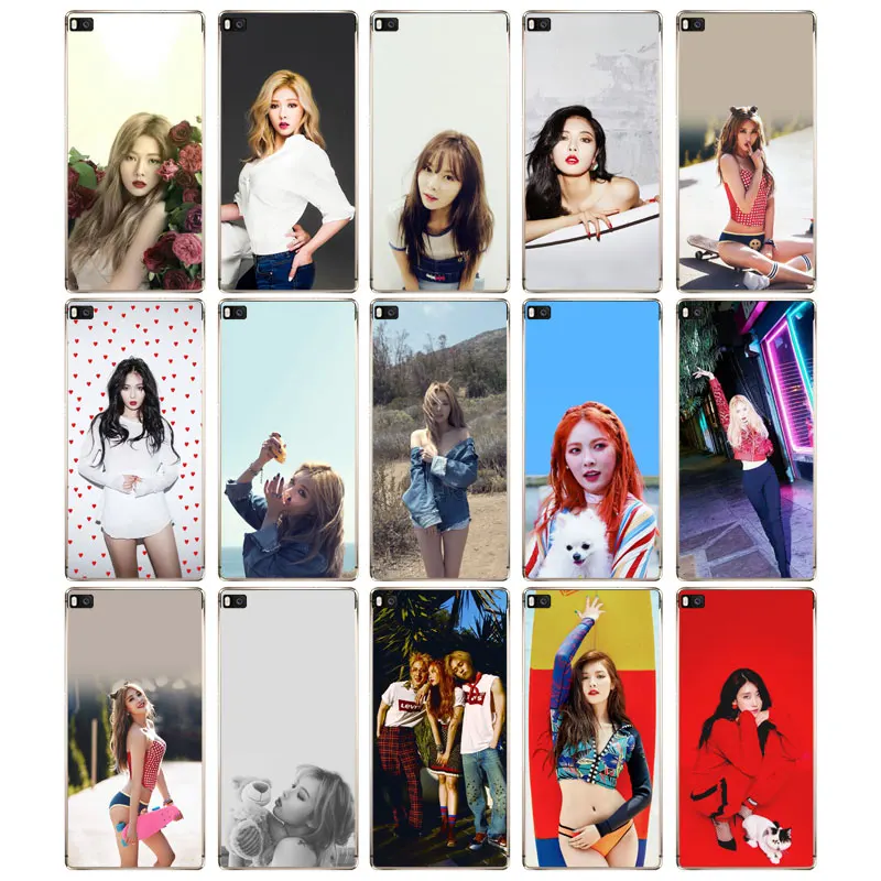 DREAMFOX N064 Hyuna Soft TPU Silicone Cover For Huawei P8 P9 P10 Lite Plus 2017 Honor 8 9 Pro 6X Case |