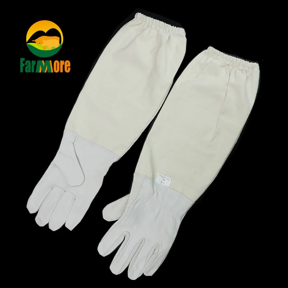 

1 pair Beekeeping Gloves Anti-bee and Anti-sting Beekeeper White/yellow Protective Gloves Beekeeping Tool Apiculture Supplies
