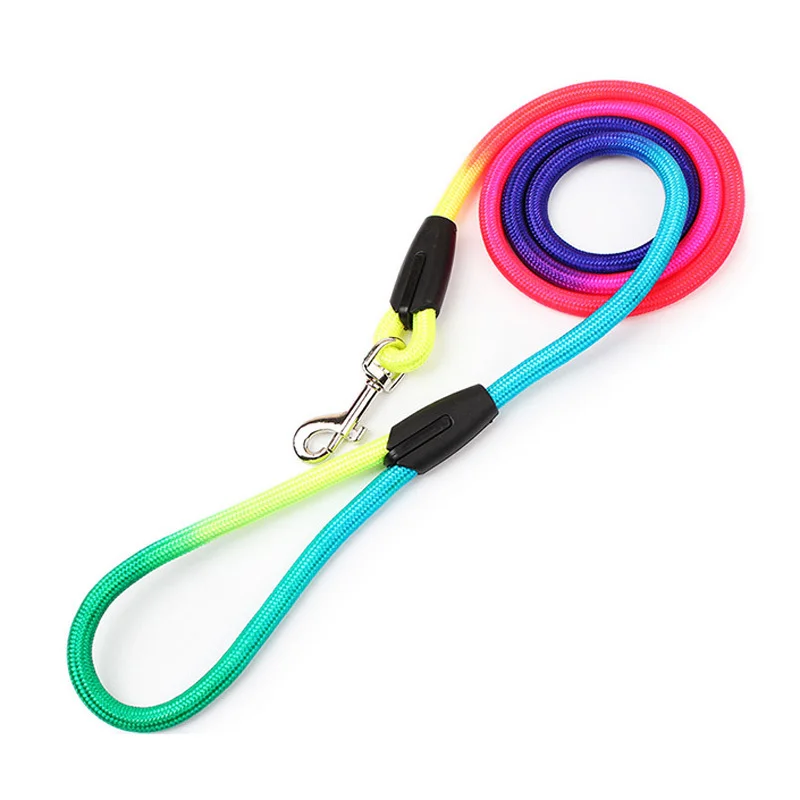 Поводок для маленьких собак радужная веревка чихуахуа/Тедди/питбуля 3