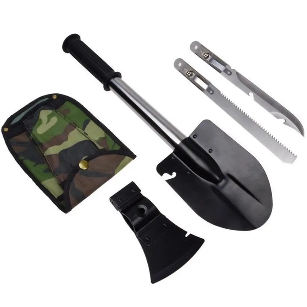 Открытый отдых инструмент четыре в одном многофункциональный саперная лопатка