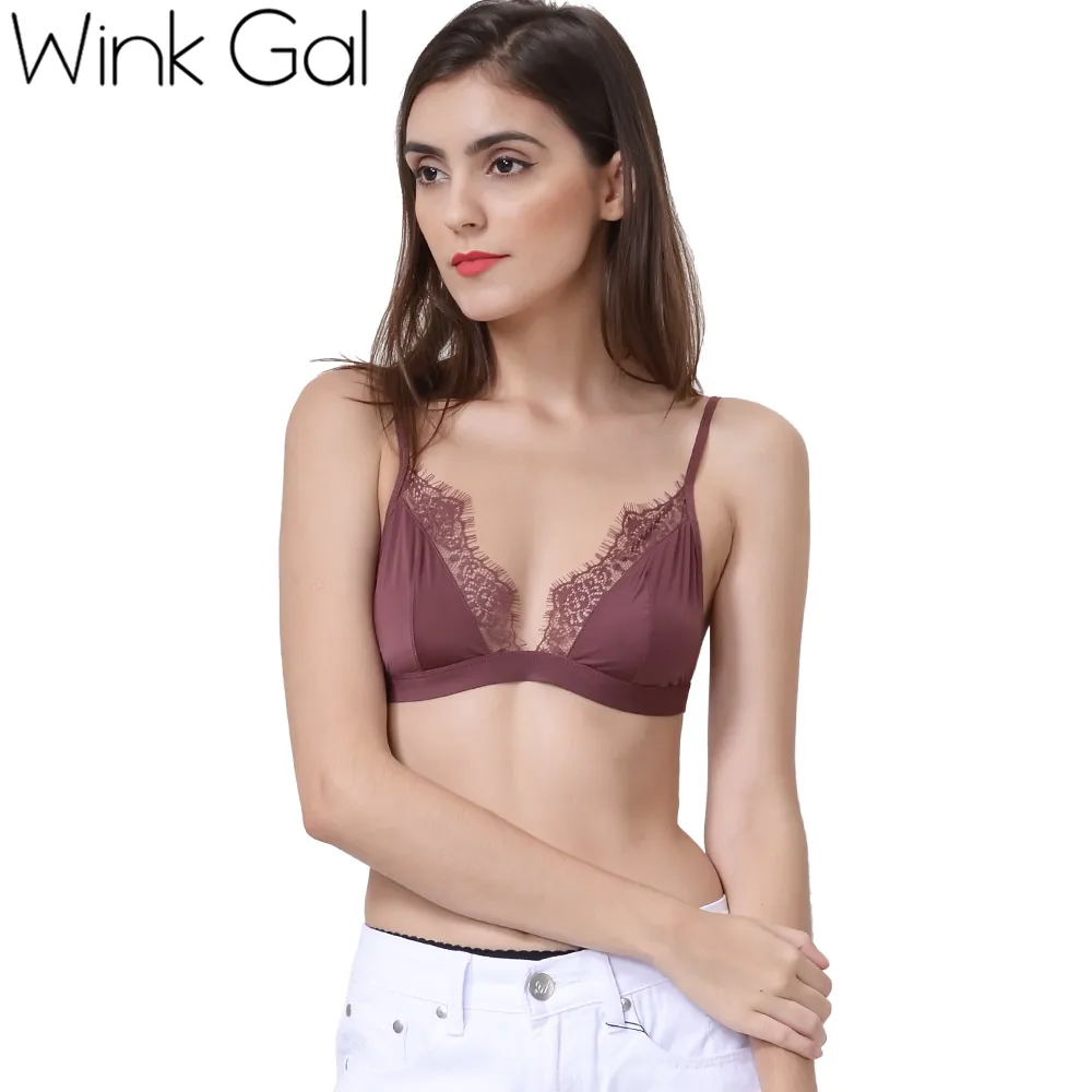 Wink Gal, новинка, сексуальный кружевной бюстгальтер с вышивкой, бюстгальтер без косточек, горячее предложение, женское интимное нижнее белье, пуш-ап, сексуальное нижнее белье, Эротический бюстгальтер, W12086