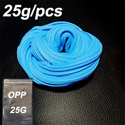 Blue OPP 30 г/кор. слизи пушистый пенопластовый глиняный светильник DIY мягкий хлопок амулеты Слим пушистый набор игрушек облако детские игрушки для детей Подарки - Цвет: Blue OPP