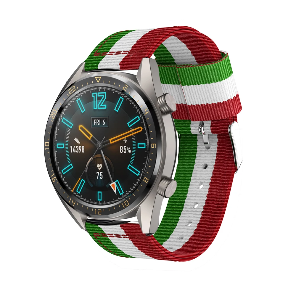 22 мм нейлоновый ремешок для Samsung Gear S3 Classic Frontier Galaxy Watch 46 Huawei GT 2 умный Браслет часов