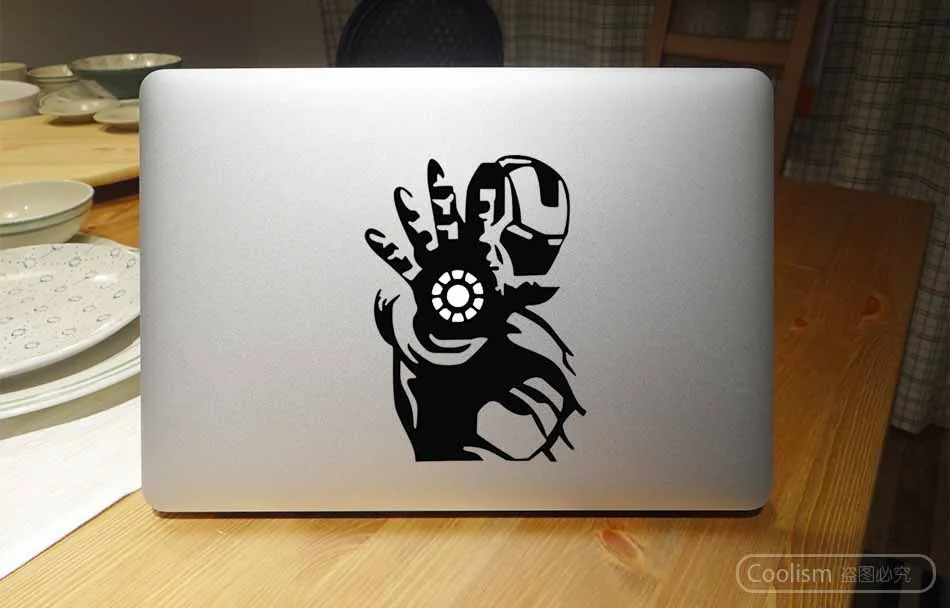 Железный человек творческая наклейка для ноутбука наклейка для Apple Macbook Pro наклейка Air retina 11 12 13 15 дюймов Mac поверхность блокнот кожа Наклейка