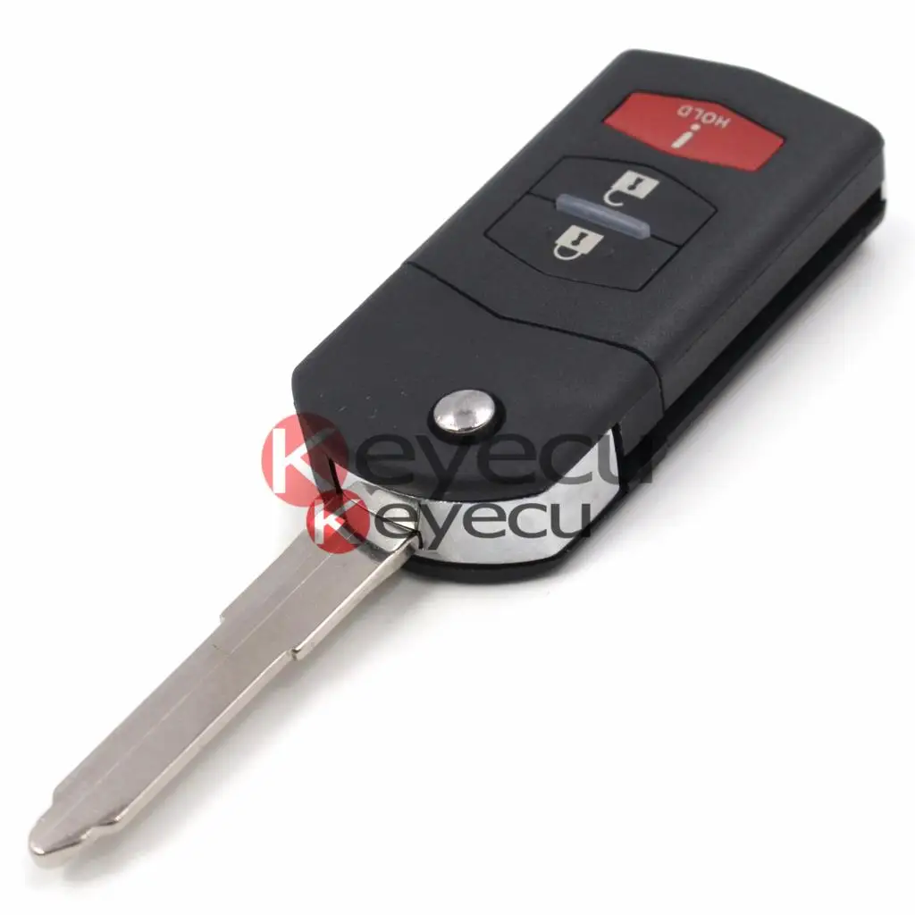 KEYECU новый 2 + 1 3 кнопки флип Замена дистанционного ключа чехол для Mazda 5 6 CX5 CX7 CX9 RX8 |