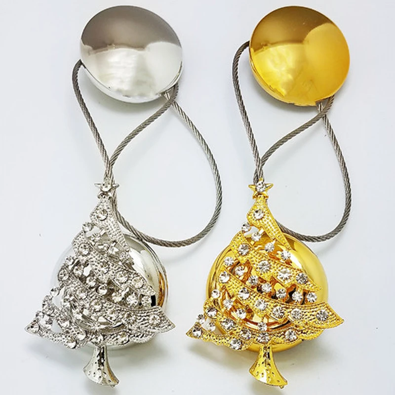 1 шт. Европейский стиль рождественские занавески с рисунком деревьев крюк Tieback