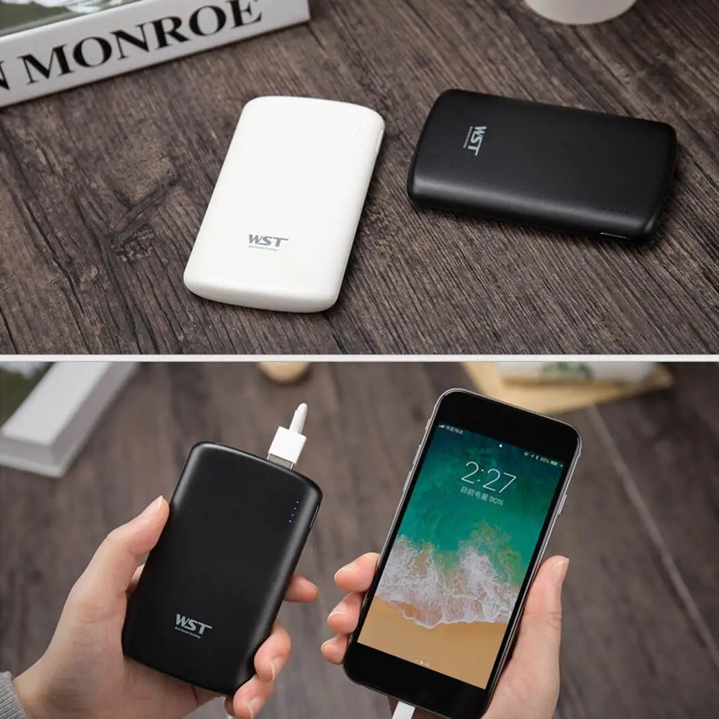 Ультра тонкий внешний аккумулятор 5000 мАч полимерный портативная Мобильная