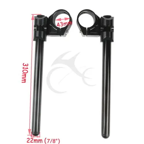 43 мм клип на руле кафе гонщик для Honda CBR600 F4I 2001-2006 CBR1100XX 1999-2004